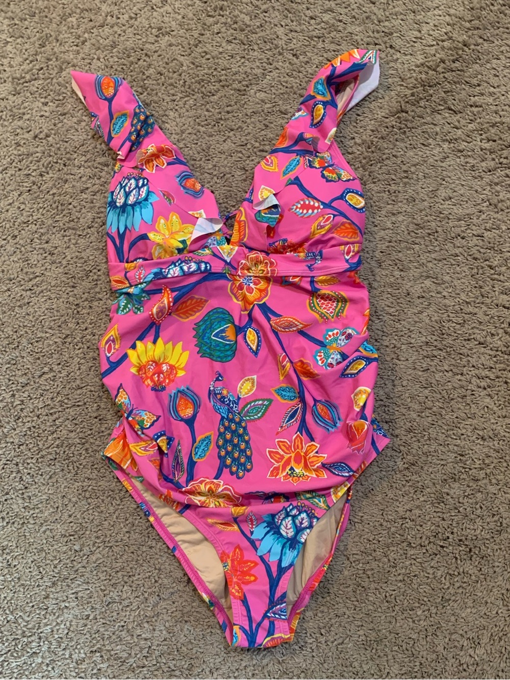 NWOT A Pea in the Pod Maternity One-Piece Swim Bathing Suit Small